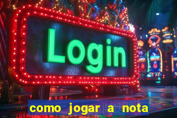 como jogar a nota do enem