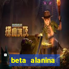 beta alanina aumenta a pressao