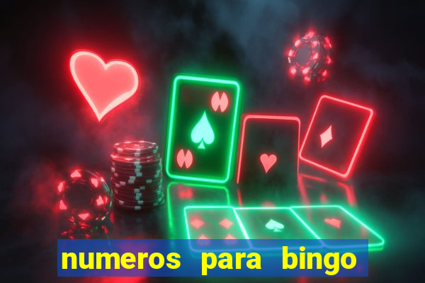 numeros para bingo de 1 a 90