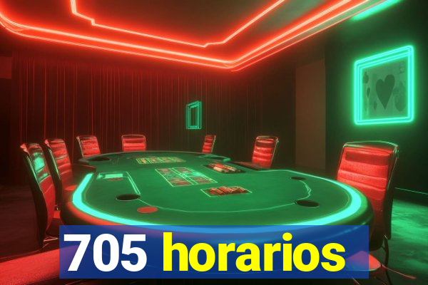 705 horarios