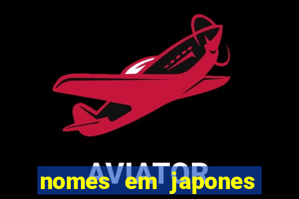 nomes em japones para jogo