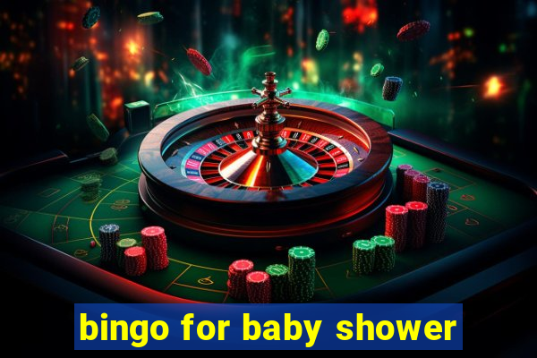 bingo for baby shower