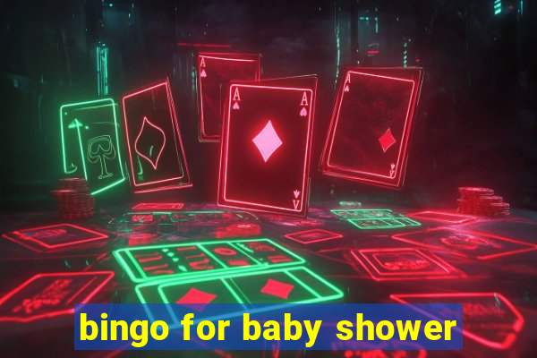 bingo for baby shower