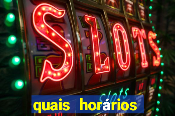 quais horários para jogar fortune tiger