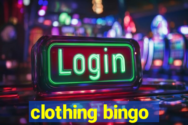 clothing bingo