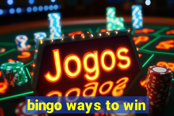 bingo ways to win