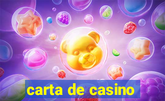 carta de casino