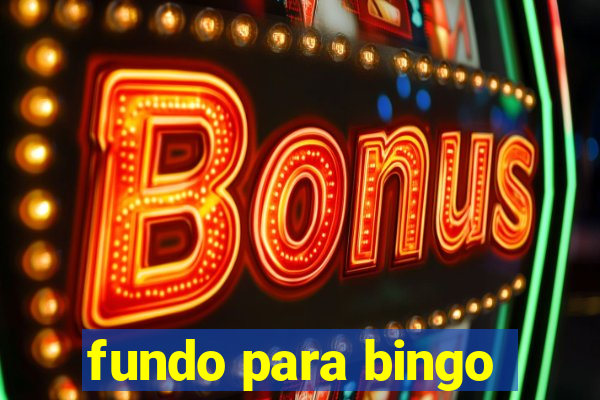 fundo para bingo