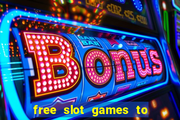 free slot games to play offline