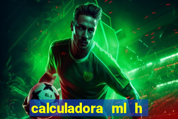 calculadora ml h para mcg kg min