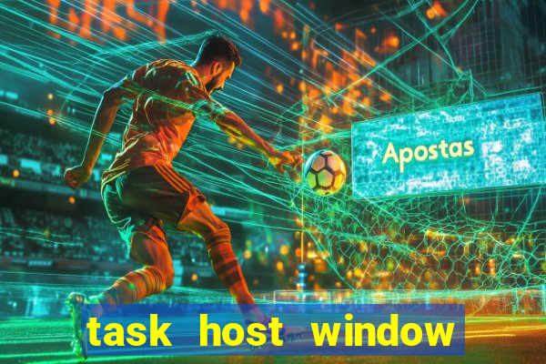 task host window que es