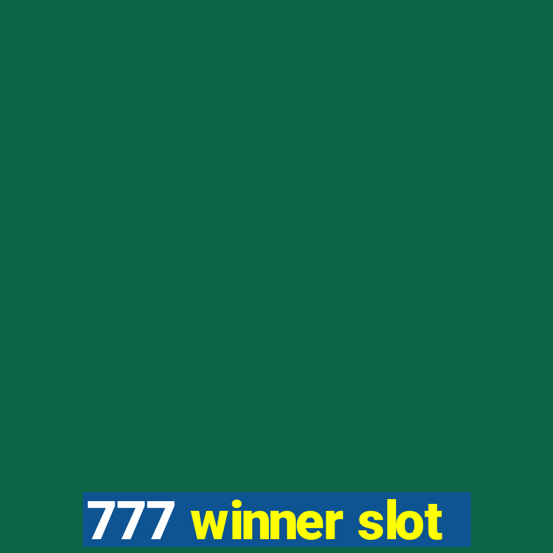 777 winner slot